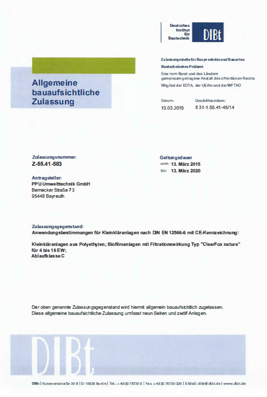 ClearFox Nature Zertifikate