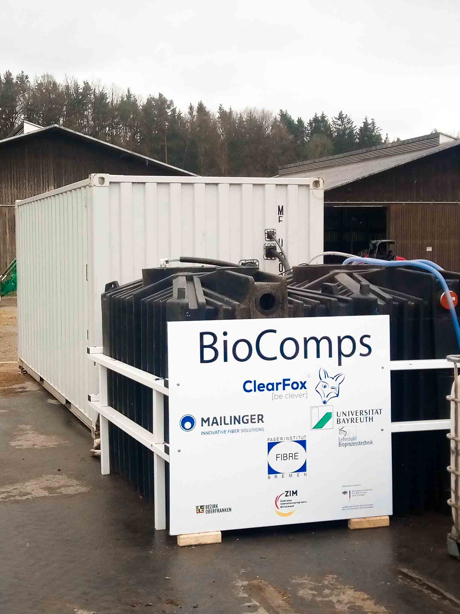 BioComps project for slurry treatment