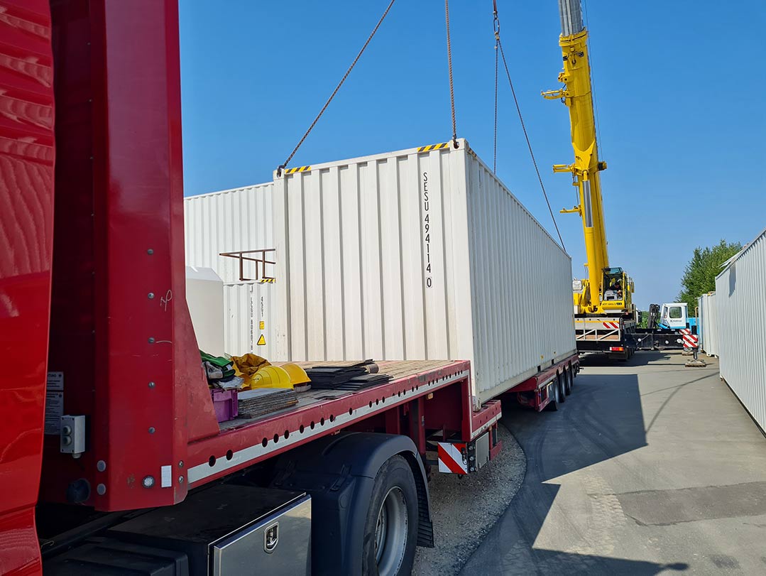 Containerized pork processing wastewater treatment