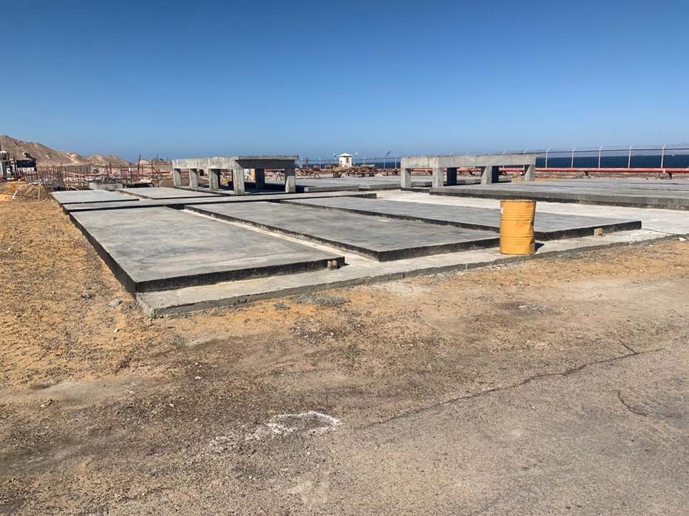 ClearFox concrete foundation for modular containerised solutions