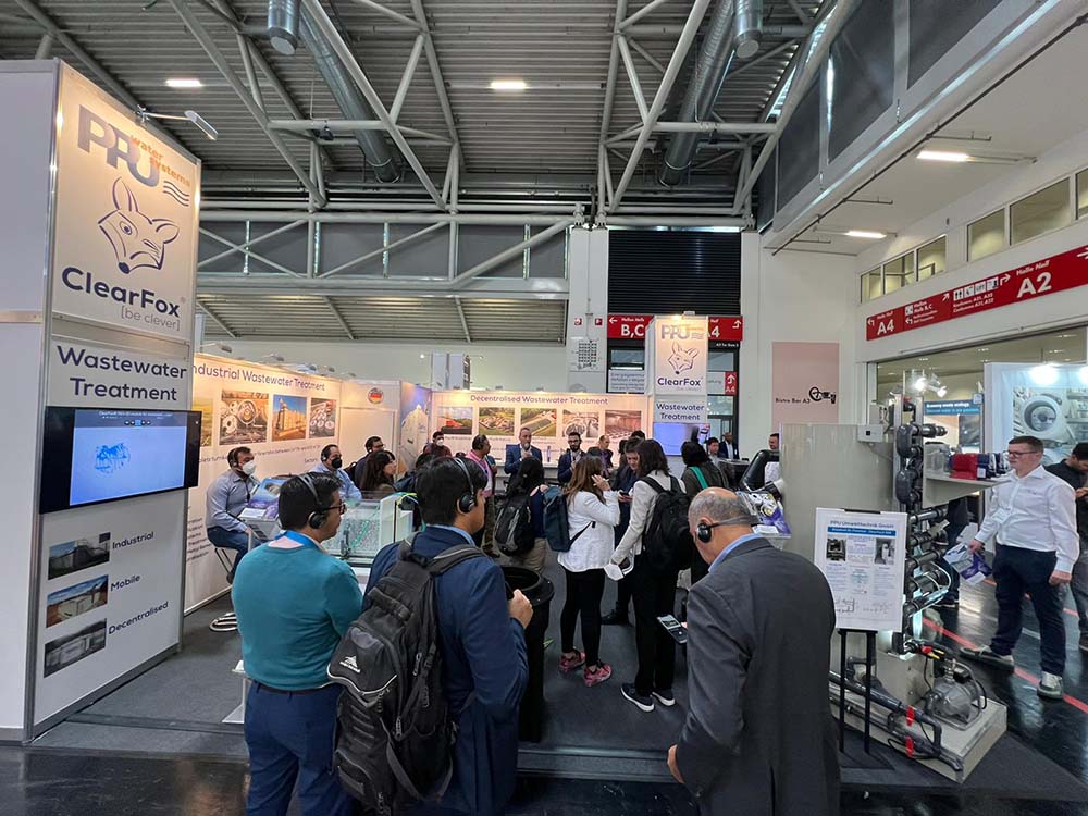 Visitors at PPU booth