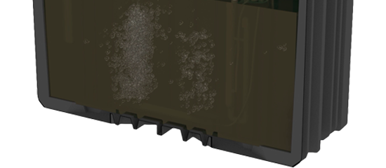 Wastewater aeration in the ClearFox QuickOne+