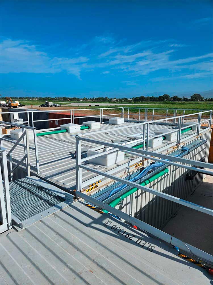 ClearFox containerized wastewater treament plant for military