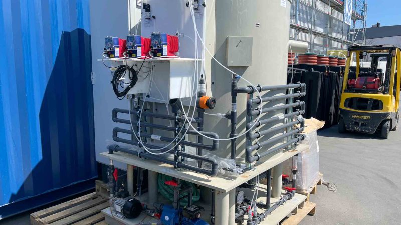 Pilot system for produced water Albania