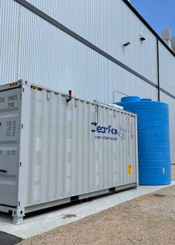 ClearFox containerized wastewater treatment plant